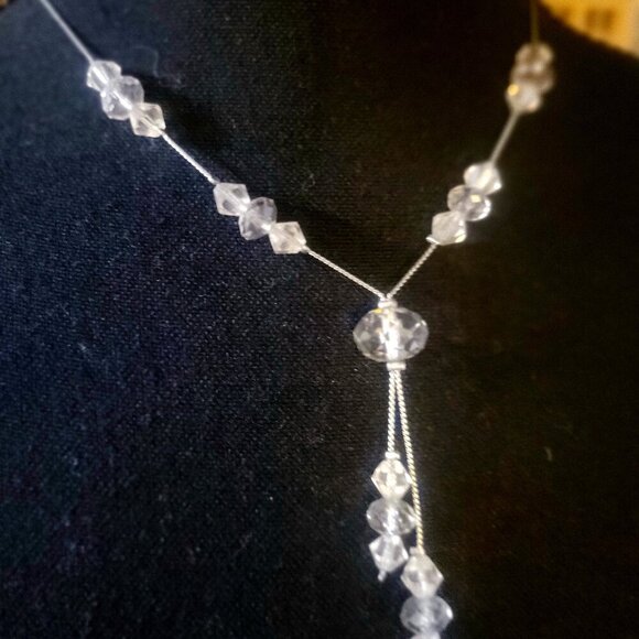 Crystal Beaded Bolero Style Neclace - Picture 1 of 5